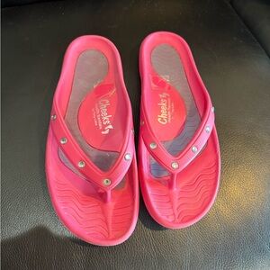 Cheeks Women's Vibrant Pink Sandals